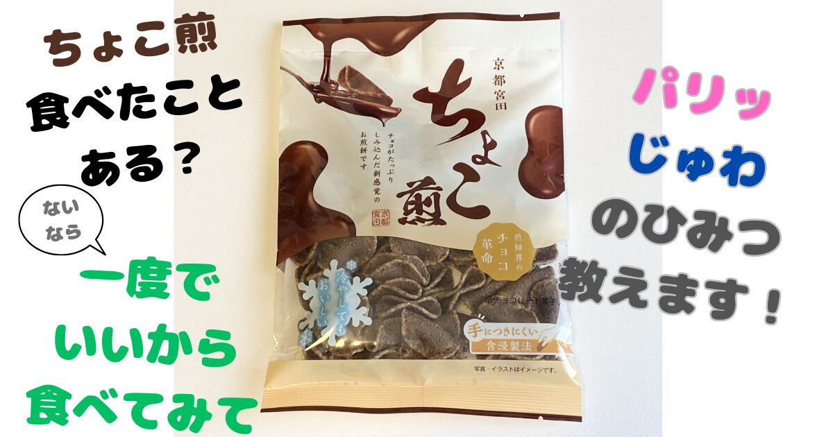京都宮田「ちょこ煎」レビュー記事のアイキャッチ（パッケージ写真と紹介コピー）